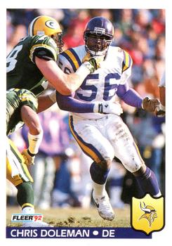 #243 Chris Doleman - Minnesota Vikings - 1992 Fleer Football