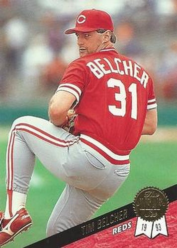 #243 Tim Belcher - Cincinnati Reds - 1993 Leaf Baseball