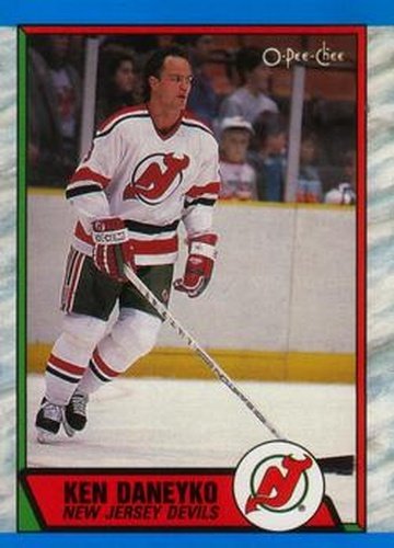 #243 Ken Daneyko - New Jersey Devils - 1989-90 O-Pee-Chee Hockey