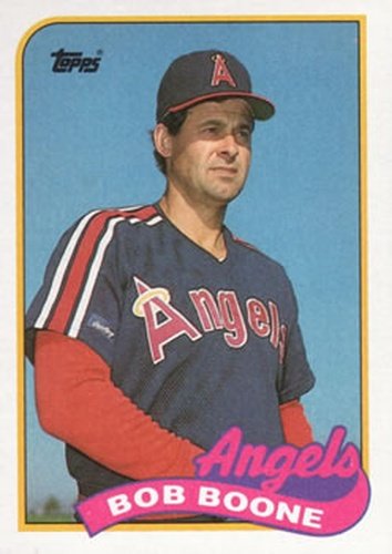 #243 Bob Boone - California Angels - 1989 Topps Baseball