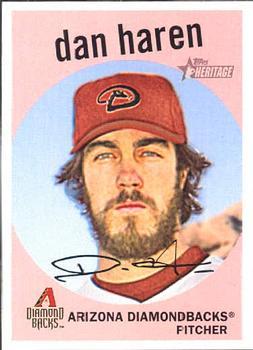 #243 Dan Haren - Arizona Diamondbacks - 2008 Topps Heritage Baseball