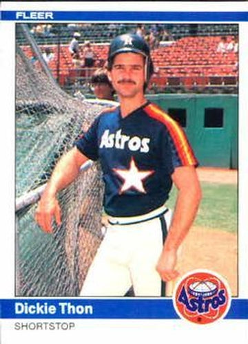 #243 Dickie Thon - Houston Astros - 1984 Fleer Baseball