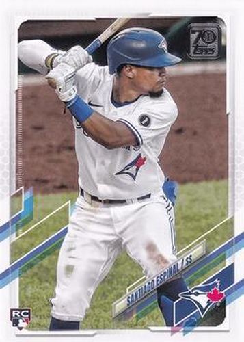 #243 Santiago Espinal - Toronto Blue Jays - 2021 Topps Baseball