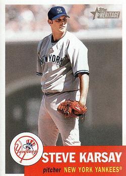 #243 Steve Karsay - New York Yankees - 2002 Topps Heritage Baseball