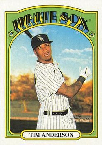 #243 Tim Anderson - Chicago White Sox - 2021 Topps Heritage Baseball