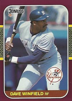 #243 Dave Winfield - New York Yankees - 1987 Donruss Opening Day Baseball