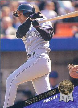 #244 Freddie Benavides - Colorado Rockies - 1993 Leaf Baseball