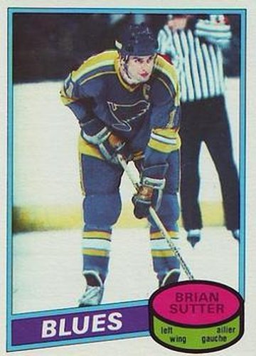 #244 Brian Sutter - St. Louis Blues - 1980-81 O-Pee-Chee Hockey