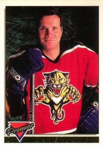 #244 Dave Lowry - Florida Panthers - 1993-94 O-Pee-Chee Premier Hockey - Gold