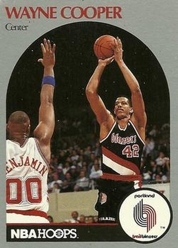 #244 Wayne Cooper - Portland Trail Blazers - 1990-91 Hoops Basketball