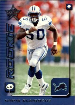 #244 Chris Claiborne - Detroit Lions - 1999 Leaf Rookies & Stars Football