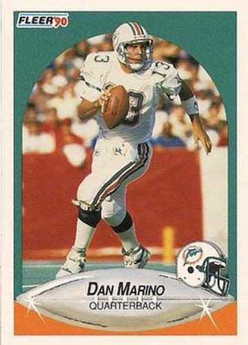 #244 Dan Marino - Miami Dolphins - 1990 Fleer Football
