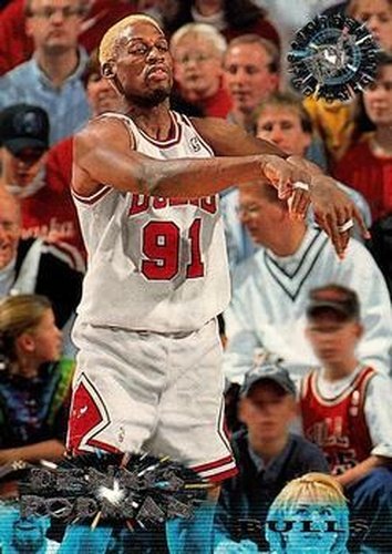 #244 Dennis Rodman - Chicago Bulls - 1995-96 Stadium Club Basketball