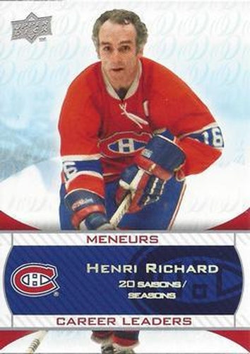#244 Henri Richard - Montreal Canadiens - 2008-09 Upper Deck Montreal Canadiens Centennial Hockey