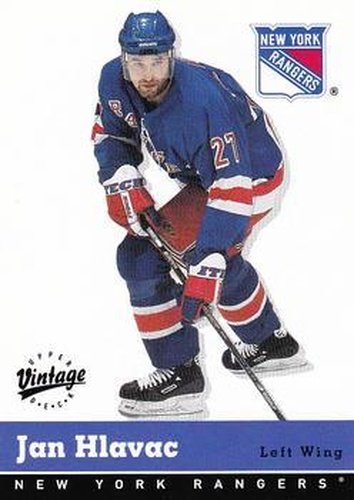 #244 Jan Hlavac - New York Rangers - 2000-01 Upper Deck Vintage Hockey
