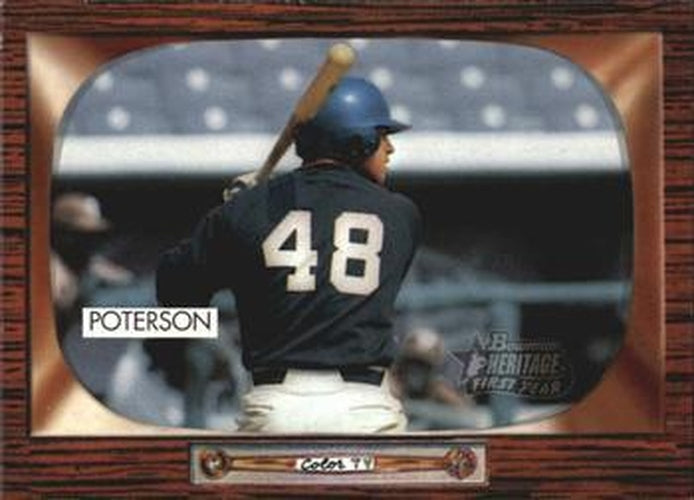 #244 Jon Poterson - New York Yankees - 2004 Bowman Heritage Baseball