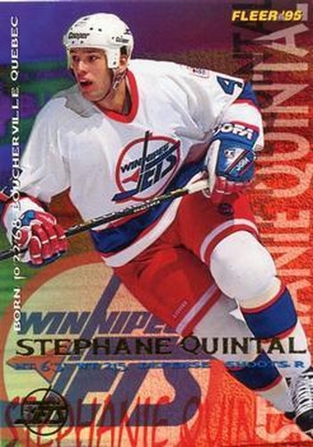 #244 Stephane Quintal - Winnipeg Jets - 1994-95 Fleer Hockey