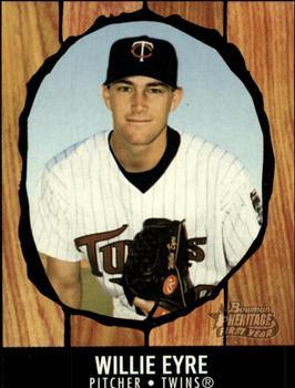 #244 Willie Eyre - Minnesota Twins - 2003 Bowman Heritage Baseball
