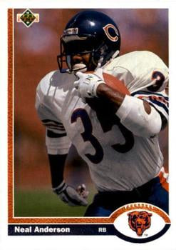 #244 Neal Anderson - Chicago Bears - 1991 Upper Deck Football