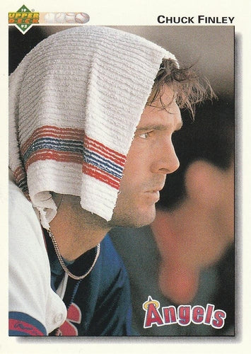 #244 Chuck Finley - California Angels - 1992 Upper Deck Baseball
