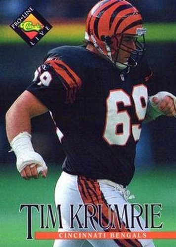 #245 Tim Krumrie - Cincinnati Bengals - 1994 Pro Line Live Football