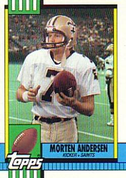 #245 Morten Andersen - New Orleans Saints - 1990 Topps Football