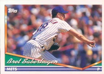 #245 Bret Saberhagen - New York Mets - 1994 Topps Baseball