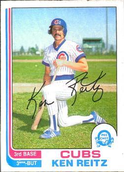#245 Ken Reitz - Chicago Cubs - 1982 O-Pee-Chee Baseball