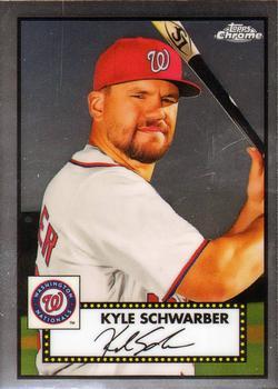 #245 Kyle Schwarber - Washington Nationals - 2021 Topps Chrome Platinum Anniversary Baseball