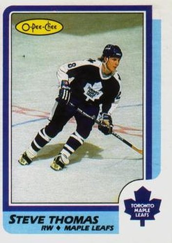 #245 Steve Thomas - Toronto Maple Leafs - 1986-87 O-Pee-Chee Hockey