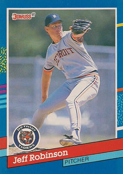 #245 Jeff Robinson - Detroit Tigers - 1991 Donruss Baseball