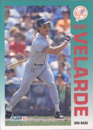 #246 Randy Velarde - New York Yankees - 1992 Fleer Baseball