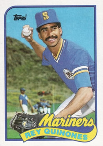 #246 Rey Quinones - Seattle Mariners - 1989 Topps Baseball