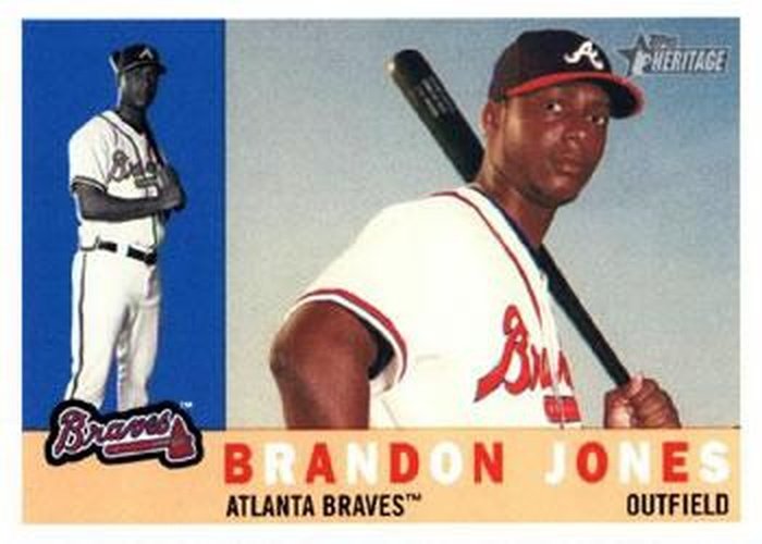 #246 Brandon Jones - Atlanta Braves - 2009 Topps Heritage Baseball