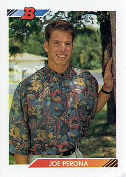 #246 Joe Perona - Detroit Tigers - 1992 Bowman Baseball