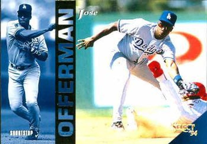 #246 Jose Offerman - Los Angeles Dodgers - 1994 Select Baseball