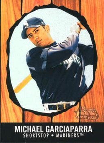 #246 Michael Garciaparra - Seattle Mariners - 2003 Bowman Heritage Baseball