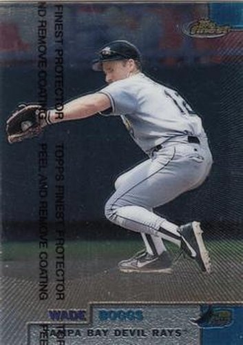 #246 Wade Boggs - Tampa Bay Devil Rays - 1999 Finest Baseball
