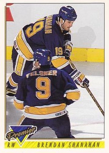 #247 Brendan Shanahan - St. Louis Blues - 1993-94 Topps Premier Hockey