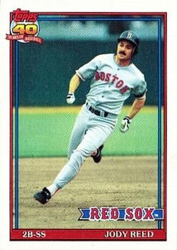#247 Jody Reed - Boston Red Sox - 1991 Topps Baseball