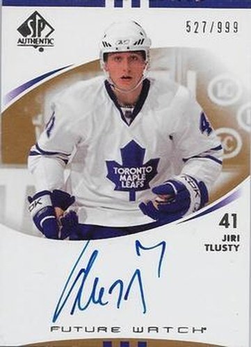 #247 Jiri Tlusty - Toronto Maple Leafs - 2007-08 SP Authentic Hockey