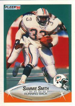 #247 Sammie Smith - Miami Dolphins - 1990 Fleer Football