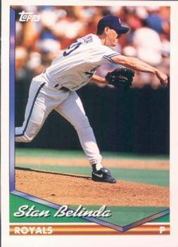 #247 Stan Belinda - Kansas City Royals - 1994 Topps Baseball