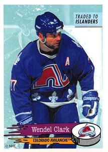 #247 Wendel Clark - Colorado Avalanche - 1995-96 Panini Hockey Stickers