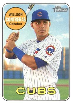 #247 Willson Contreras - Chicago Cubs - 2018 Topps Heritage Baseball