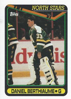 #247 Daniel Berthiaume - Minnesota North Stars - 1990-91 Topps Hockey