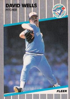 #247 David Wells - Toronto Blue Jays - 1989 Fleer Baseball