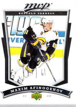 #247 Maxim Afinogenov - Buffalo Sabres - 2007-08 Upper Deck MVP Hockey