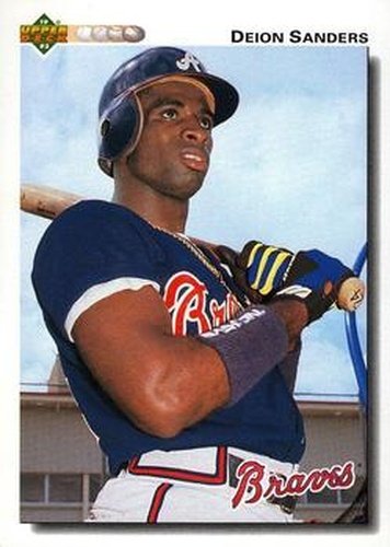 #247 Deion Sanders - Atlanta Braves - 1992 Upper Deck Baseball
