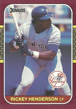 #248 Rickey Henderson - New York Yankees - 1987 Donruss Opening Day Baseball